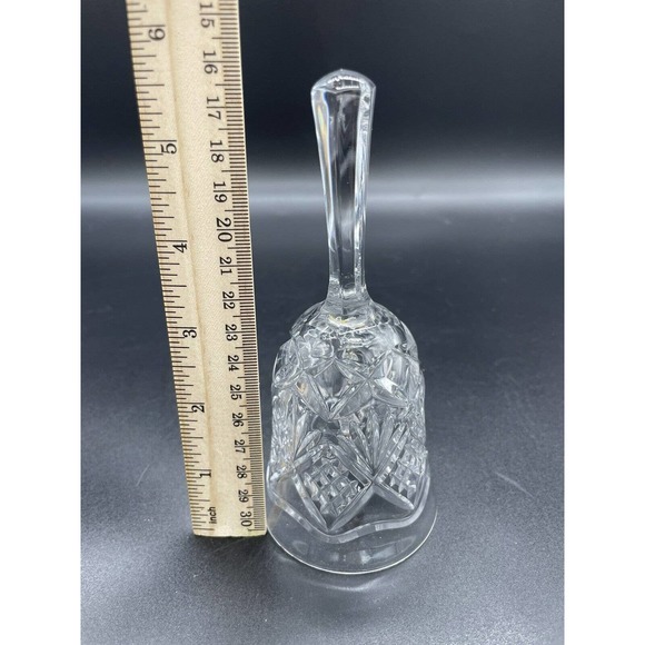 Vintage Royal Crystal Rock RCR Hand Cut Lead Crystal Bell Made in Italy - Picture 5 of 5